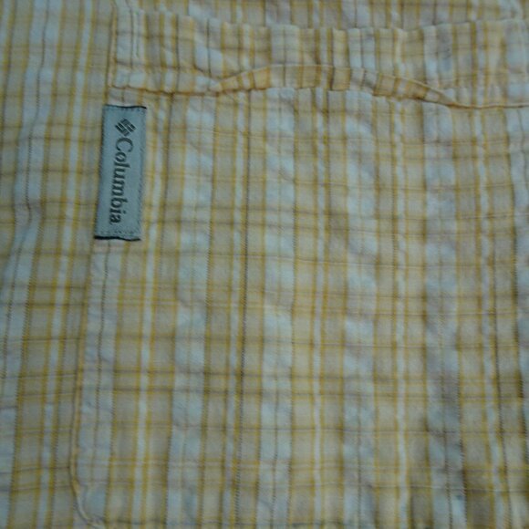 Columbia Yellow BDown Shirt Size Medium - Picture 3 of 5
